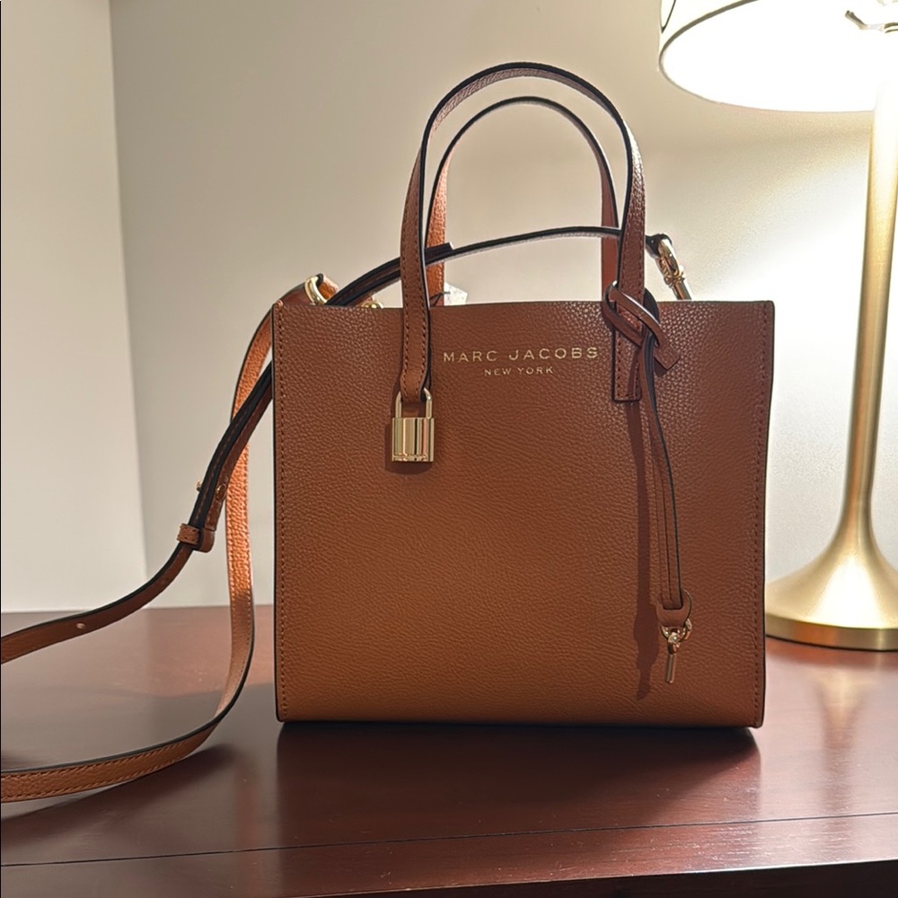 Marc Jacobs Brown Leather Tote Bag